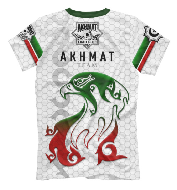 Футболка для мальчиков с изображением Akhmat Fight Club Team цвета Белый