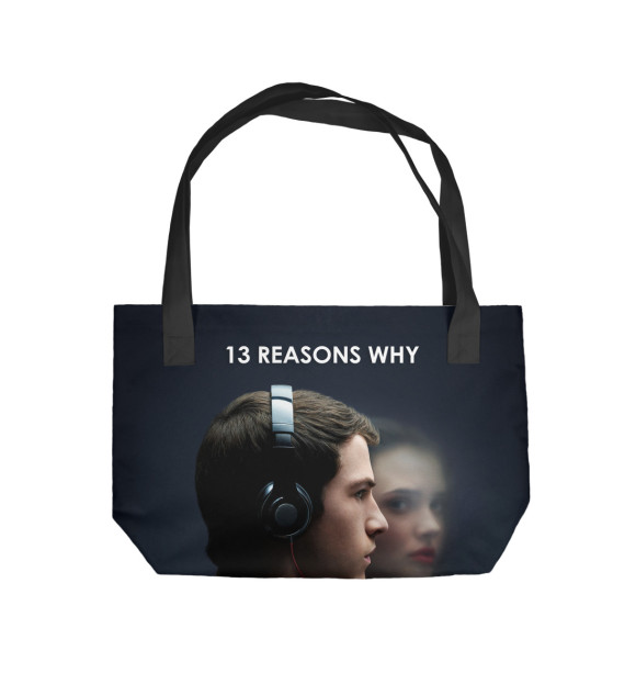 Пляжная сумка с изображением 13 Причин Почему цвета 
