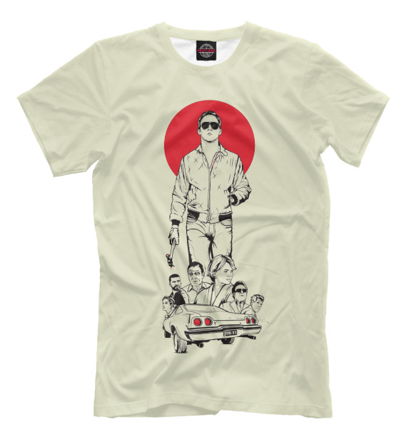 Мужская футболка с изображением Драйв/Гослинг цвета Бежевый