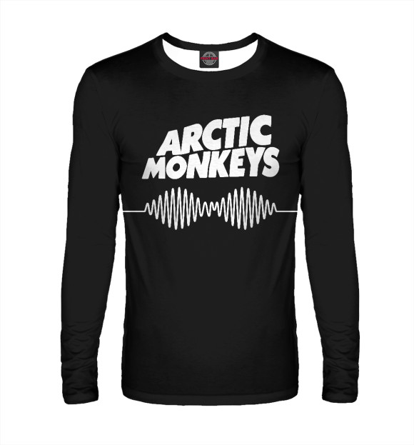 Мужской лонгслив с изображением Arctic Monkeys цвета Белый
