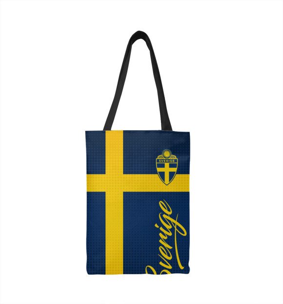 Сумка-шоппер с изображением Швеция цвета 