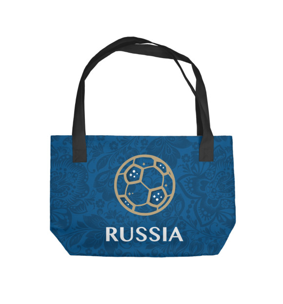 Пляжная сумка с изображением Russia цвета 