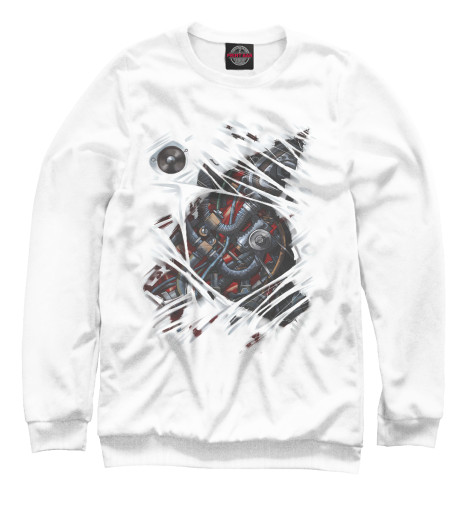 

Свитшоты Print Bar, Белый, Механические внутренности