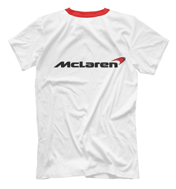 Мужская футболка с изображением McLaren цвета Белый