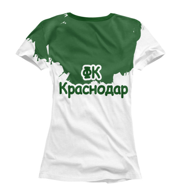Женская футболка с изображением ФК краснодар цвета Белый