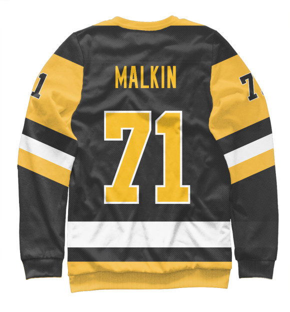 Свитшот для мальчиков с изображением Малкин Форма Pittsburgh Penguins 2018 цвета Белый