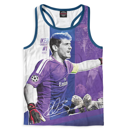 

Майки борцовки Print Bar, Белый, Икер Касильяс