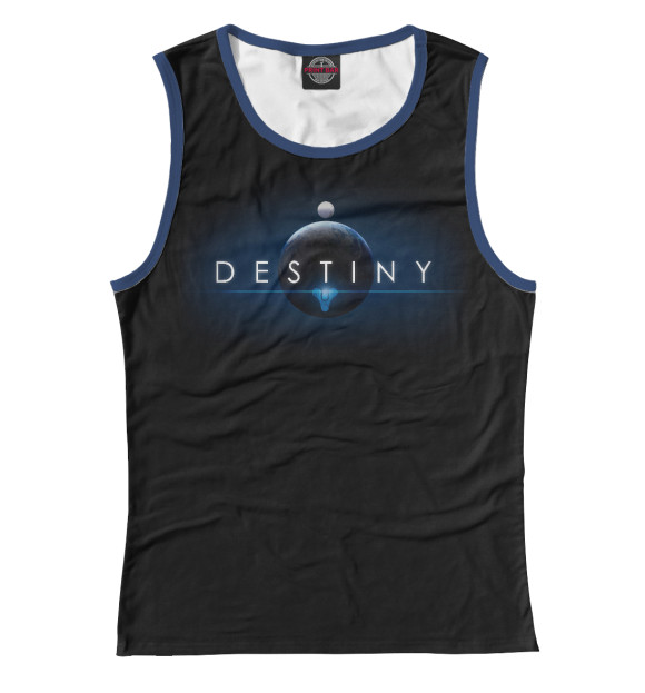 Майка для девочки с изображением Destiny цвета Белый