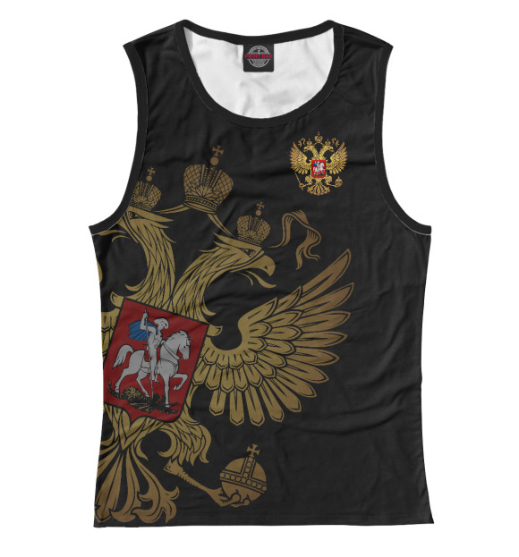 Майка для девочки с изображением Россия цвета Белый