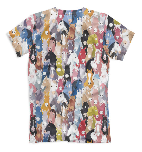 

Футболки Print Bar, Молочно-белый, Лошадки