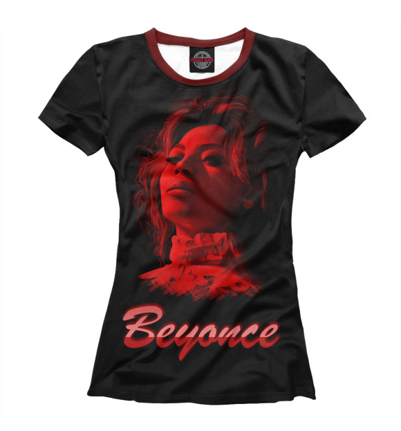Женская футболка с изображением Beyonce цвета Белый