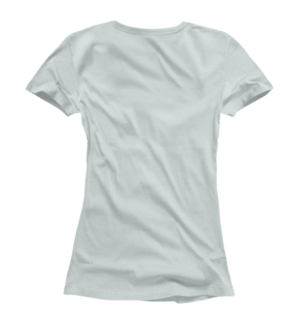 Женская футболка с изображением Hockey league цвета Белый