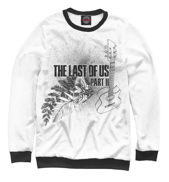 Мужской свитшот с изображением The Last of Us Part II цвета Белый