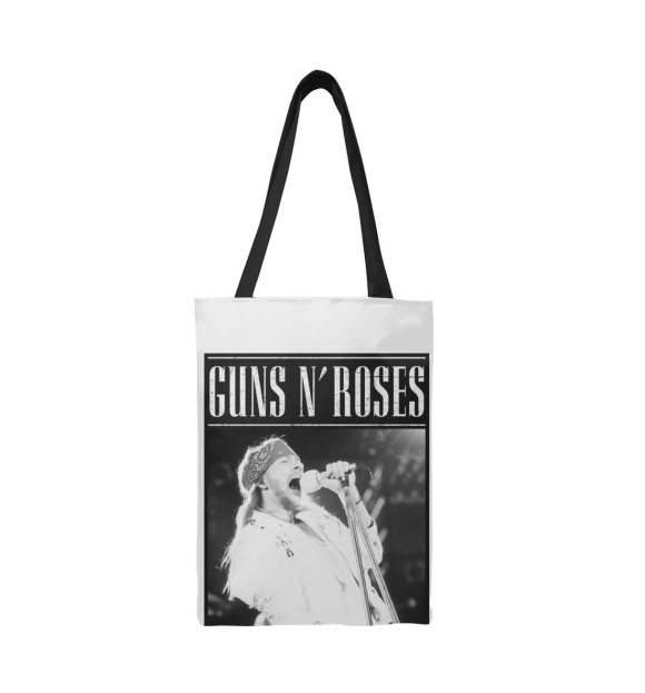 Сумка-шоппер с изображением Guns N' Roses цвета 