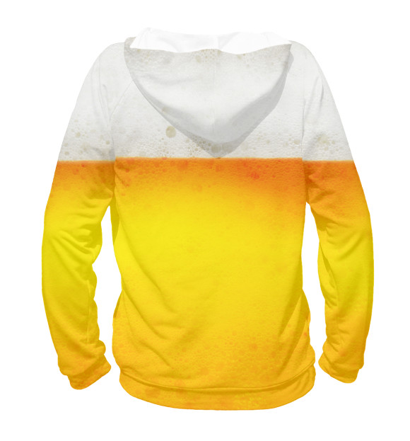 Мужское худи с изображением Beer цвета Белый