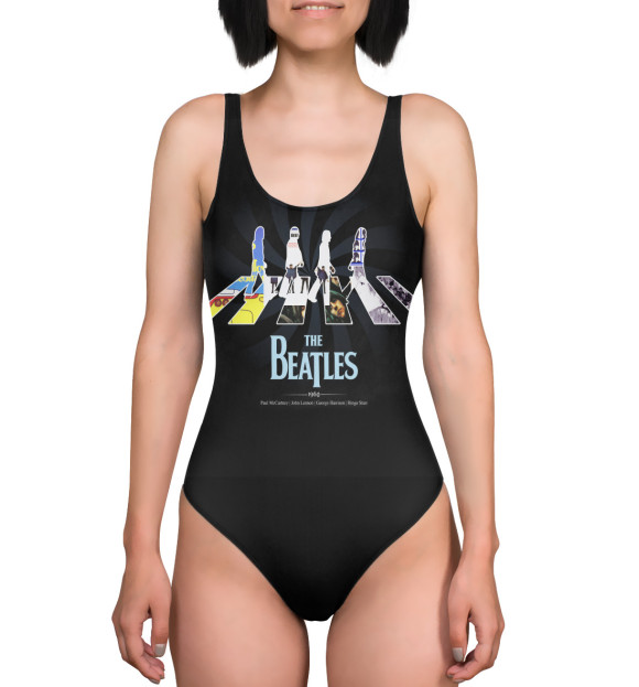 Купальник-боди с притом The Beatles цвета  Купальник-боди с изображением The Beatles цвета