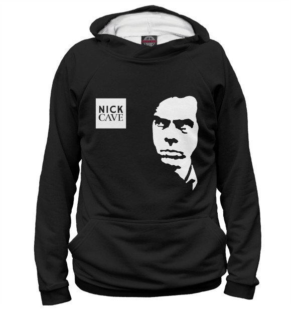 Женское худи с изображением Nick Cave цвета Белый