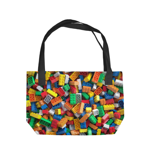 Пляжная сумка с изображением LEGO цвета 