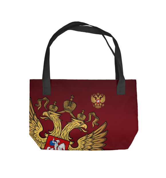 Пляжная сумка с изображением Россия цвета 