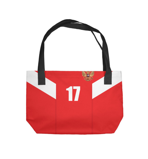 Пляжная сумка с изображением 17 Головин цвета 