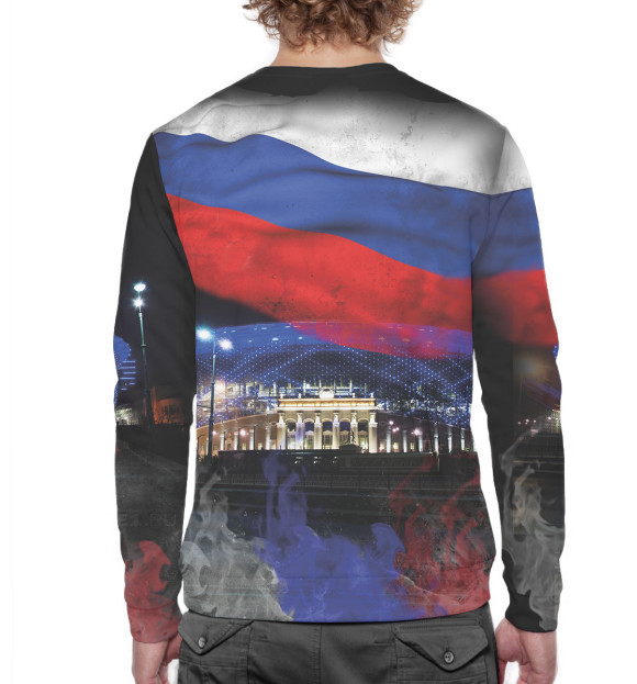Мужской свитшот с изображением Екатеринбург цвета Белый