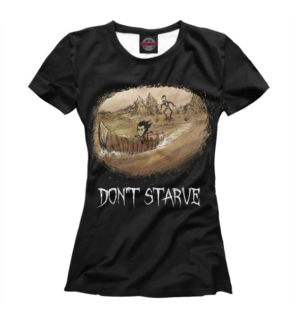 Футболка для девочек с изображением Dont Starve цвета Белый