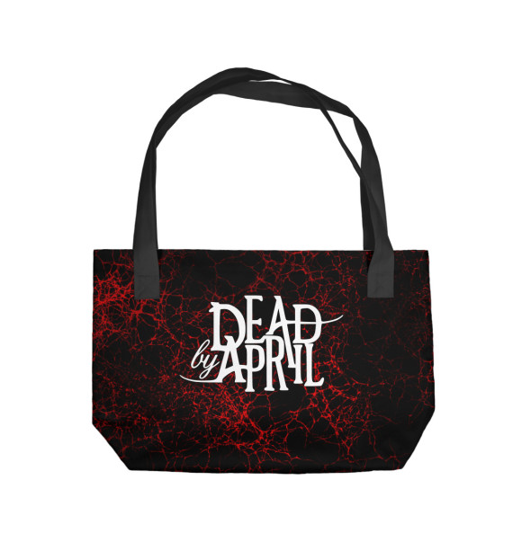 Пляжная сумка с изображением Dead by April цвета 