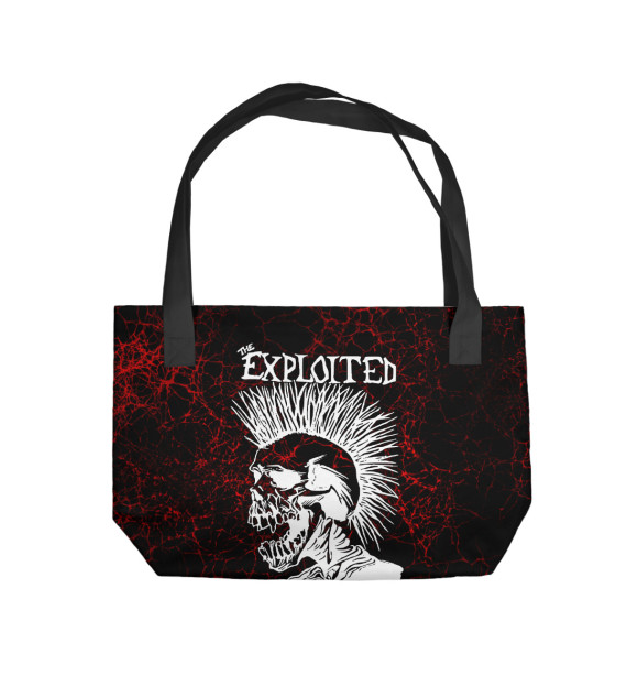 Пляжная сумка с изображением The Exploited цвета 