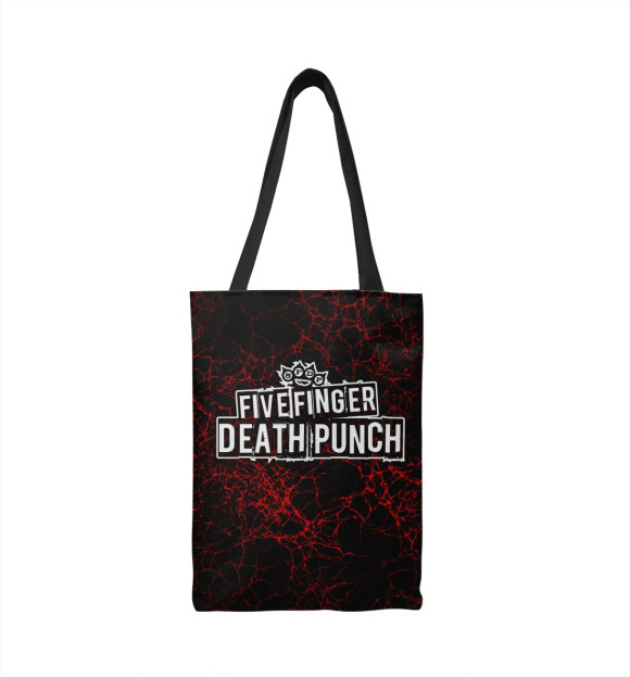Сумка-шоппер с изображением Five Finger Death Punch цвета 