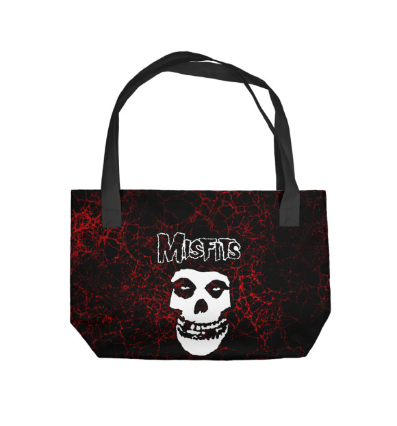 Пляжная сумка с изображением The Misfits цвета 