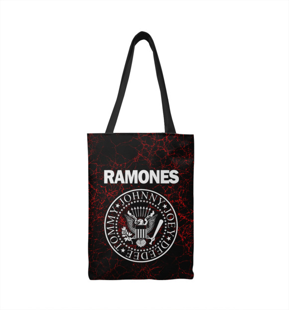 Сумка-шоппер с притом Ramones цвета  Сумка-шоппер с изображением Ramones цвета