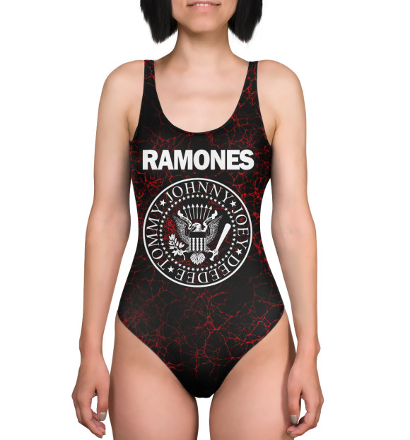 Купальник-боди с изображением Ramones цвета 