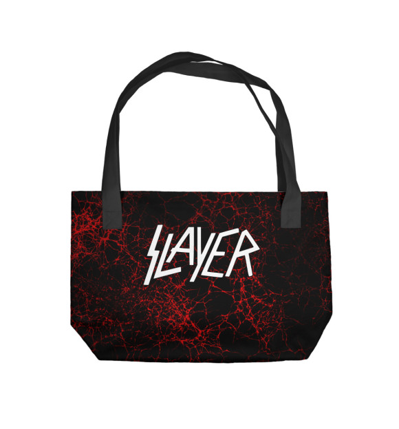Пляжная сумка с изображением Slayer цвета 
