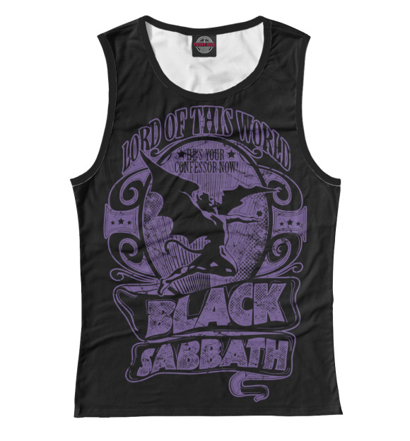 Майка для девочки с изображением Black Sabbath цвета Белый