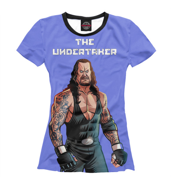 Женская футболка с изображением The Undertaker цвета Белый