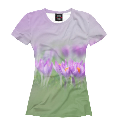 

Футболки Print Bar, Белый, Крокусы