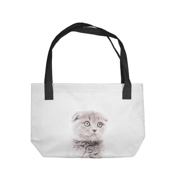 Пляжная сумка с изображением КОШЕЧКА цвета 