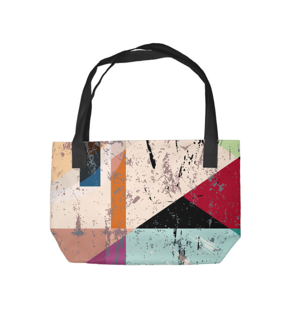 Пляжная сумка с изображением Geometry цвета 