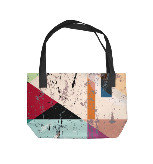 Пляжная сумка с изображением Geometry цвета 