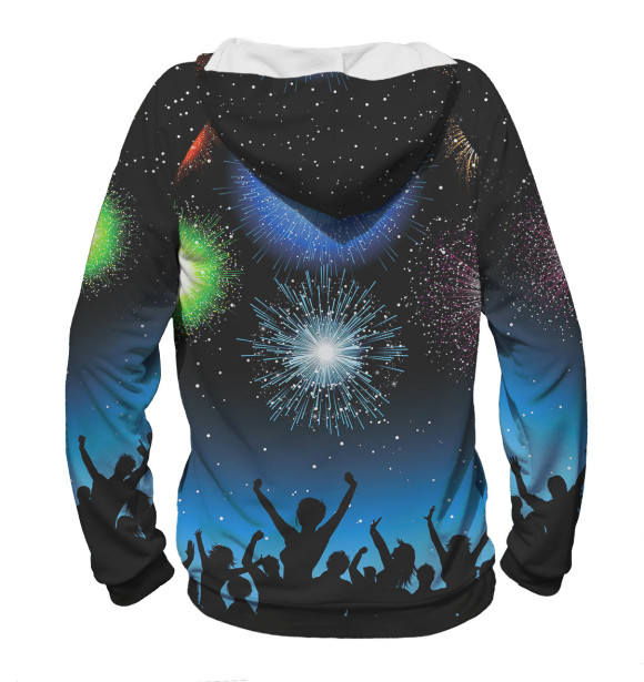 Женское худи с изображением Руки Вверх! цвета Белый