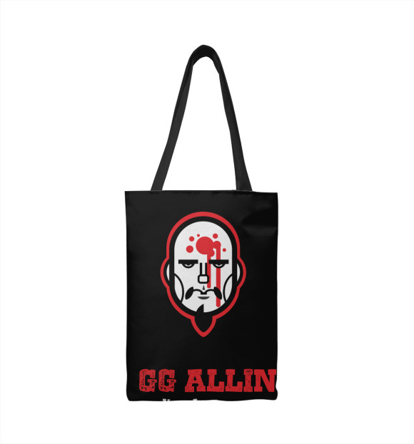 Сумка-шоппер с изображением Gg allin цвета 