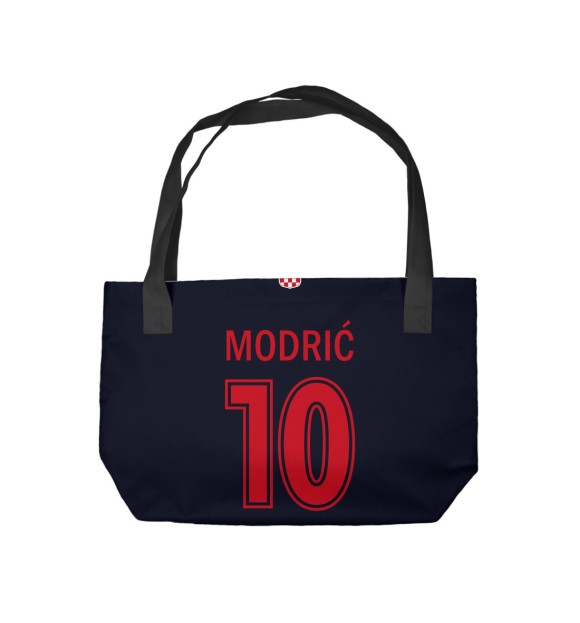 Пляжная сумка с изображением Лука Модрич - Сборная Хорватии цвета 