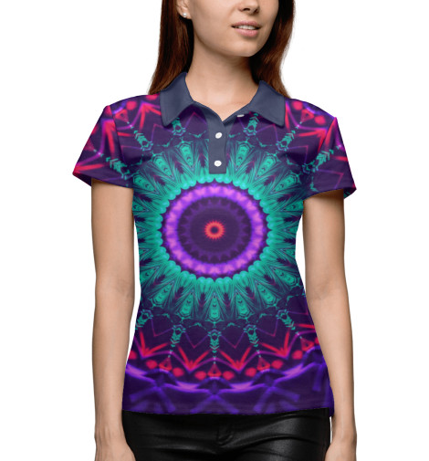 

Поло Print Bar, Белый, Mandala