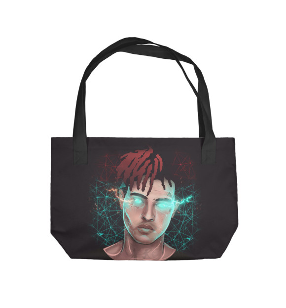 Пляжная сумка с изображением XXXTentacion цвета 