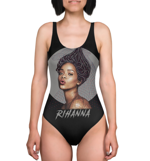 Купальник-боди с изображением Rihanna цвета 