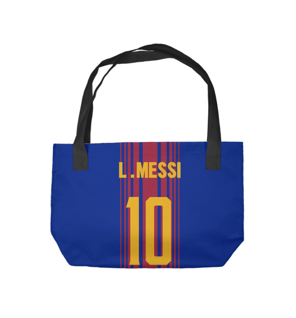Пляжная сумка с изображением Barcelona Домашняя-Месси 10 цвета 