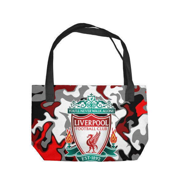 Пляжная сумка с изображением Liverpool цвета 