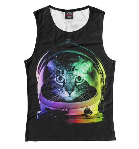 

Майки Print Bar, Белый, Space Cat