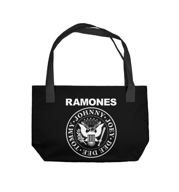 Пляжная сумка с изображением Ramones цвета 