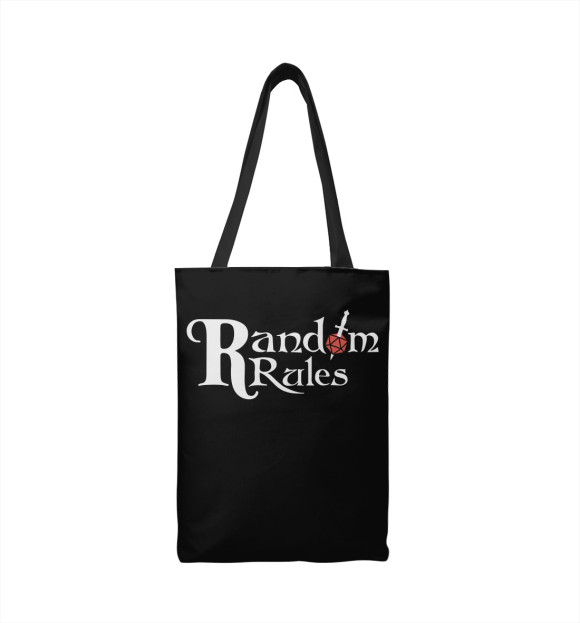 Сумка-шоппер с изображением Random Rules цвета 